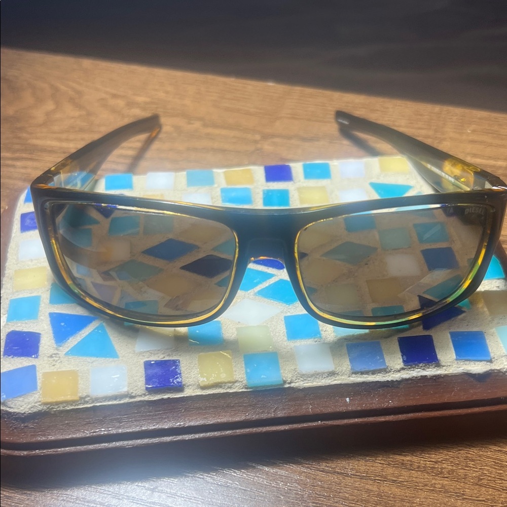 Diesel Black and Brown Sunglasses
